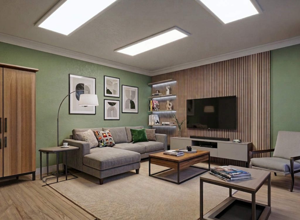 Chytrý stropní LED panel Sunea | 1796 x 597 mm