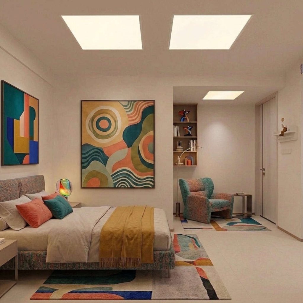 Chytrý stropní LED panel Sunea | 595 x 595 mm