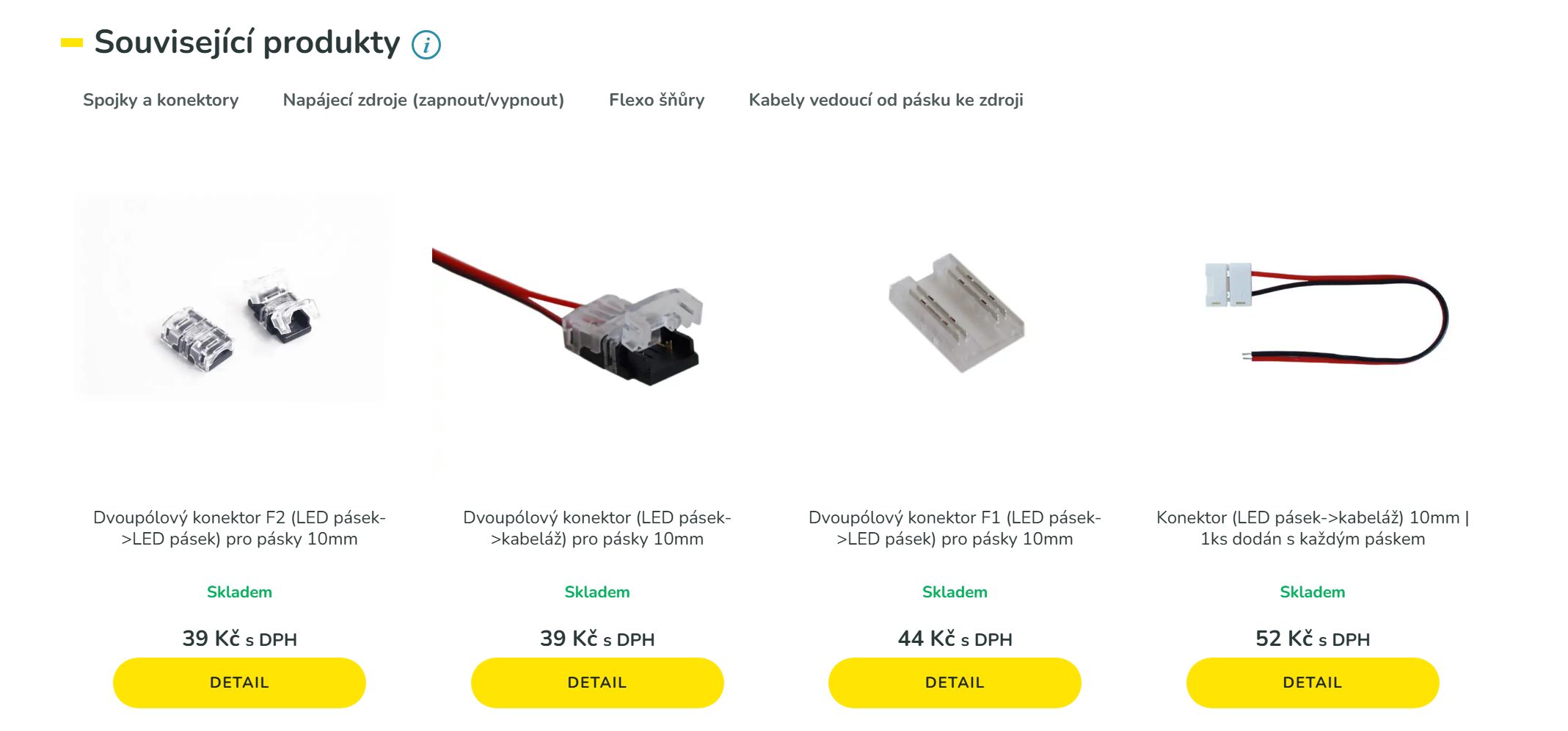 Související produkty u LED pásku na e-shopu svitimprotebe