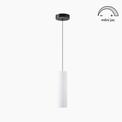 Plnospektrální LED svítidlo KIMBA S3 skleněné 150 mm 64W černé