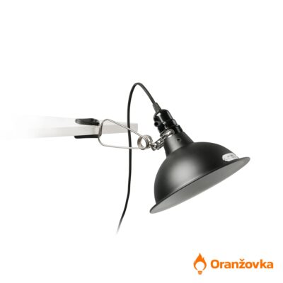 Pracovní lampa s klipem ORANŽOVKA6 černá | se žárovkou