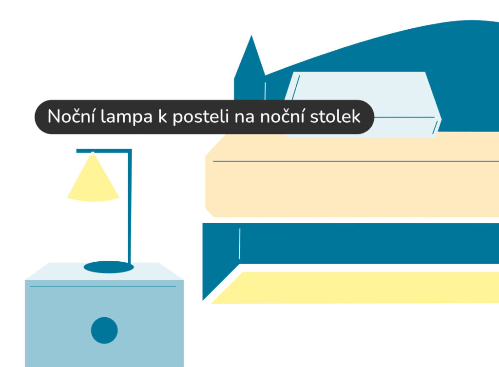 Noční lampa k posteli na noční stolek