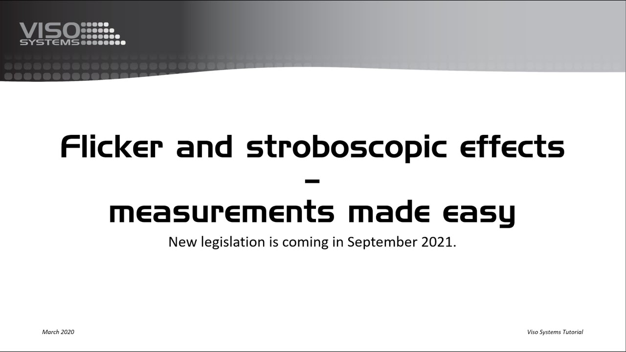 Video preview: Webinar: Measuring TLA (flicker/stroboscopic effects): PstLM and SVM and EU Ecodesign requirements