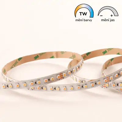 Plnospektrální LED pásek TW 1800K-4000K CRI96 4,8 W/m | 9,6 W/m