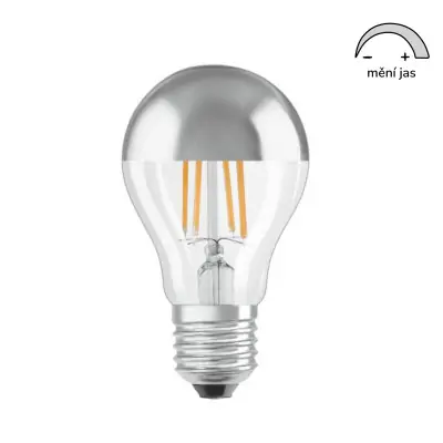 LED žárovka E27 7W 2700K se zastíněným vrcholem