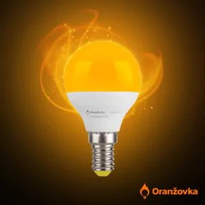 Večerní žárovka Oranžovka E14 1600K