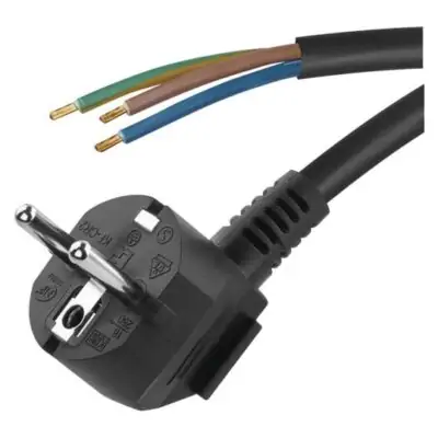 Flexo šňůra PVC 3×1,5mm2 černá barva