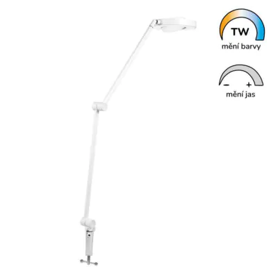 Chytrá stolní lampa PANAN DESK SUN@Home Ra98 s klipem | bílá