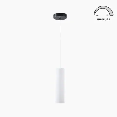 Plnospektrální LED svítidlo KIMBA S2 skleněné 120 mm 41W černé