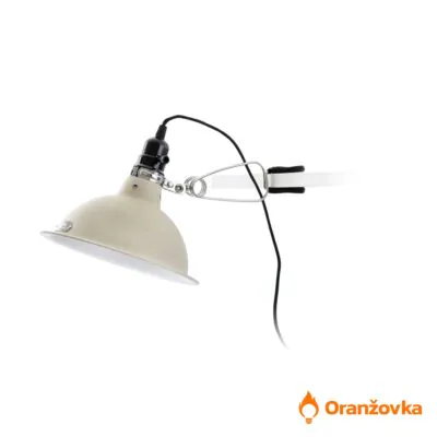 Pracovní lampa s klipem ORANŽOVKA6 bílá | se žárovkou